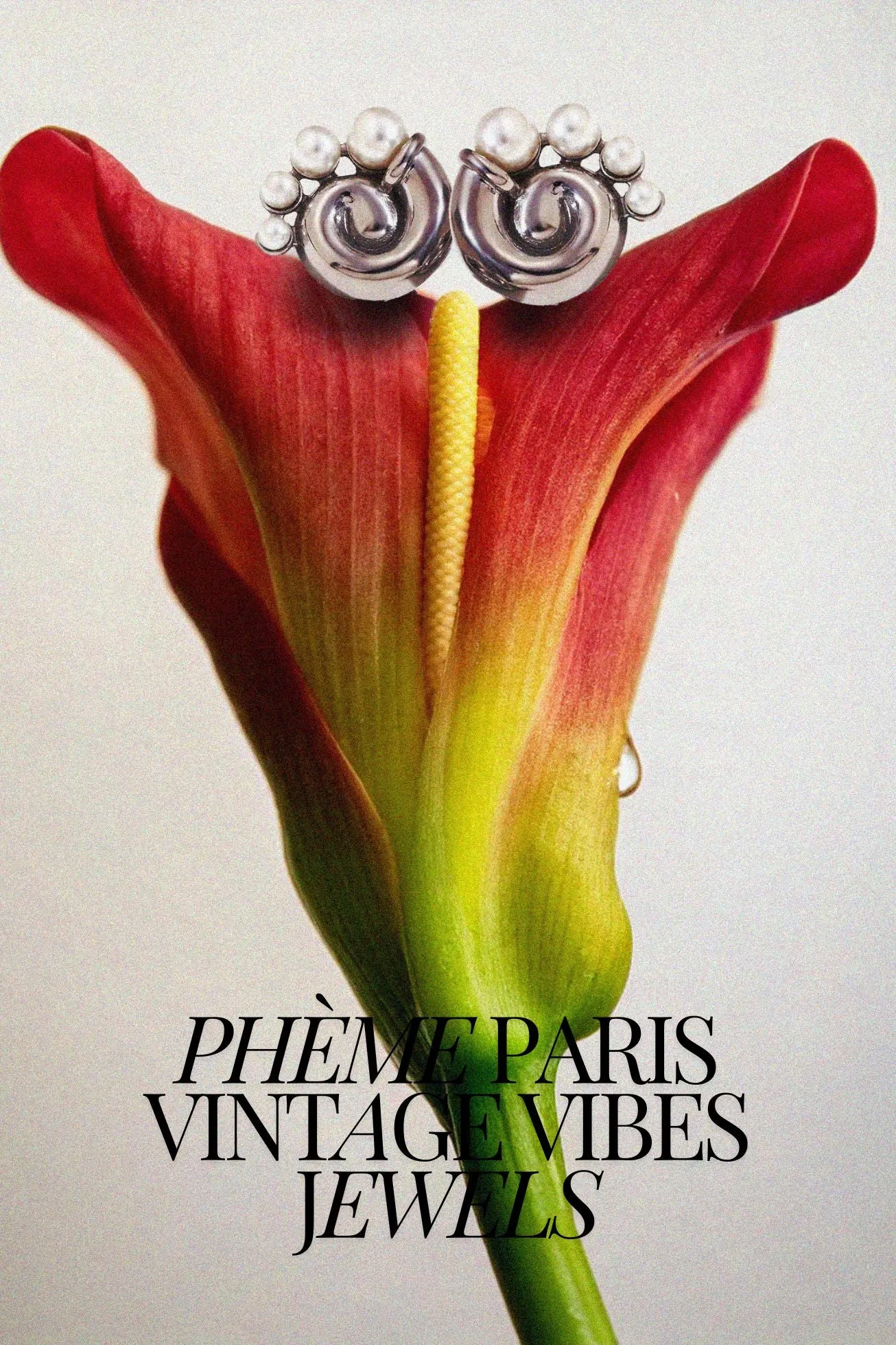 Vintage Pearl Earrings - Steel sold by Pheme Paris