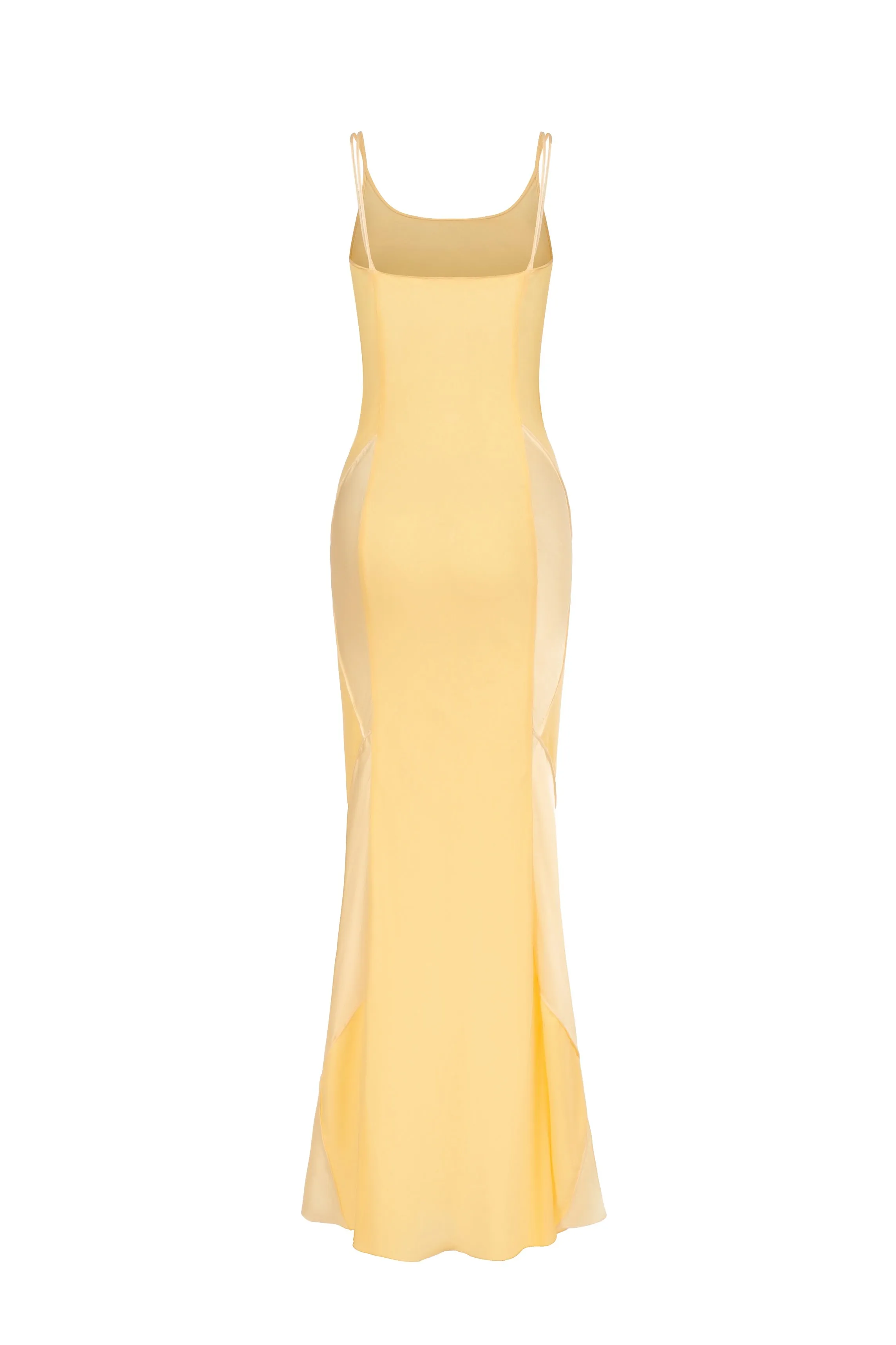 Diamond patchwork dress - yellow sold by Pheme Paris product image thumbnail 3