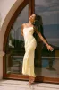 Diamond patchwork dress - yellow sold by Pheme Paris