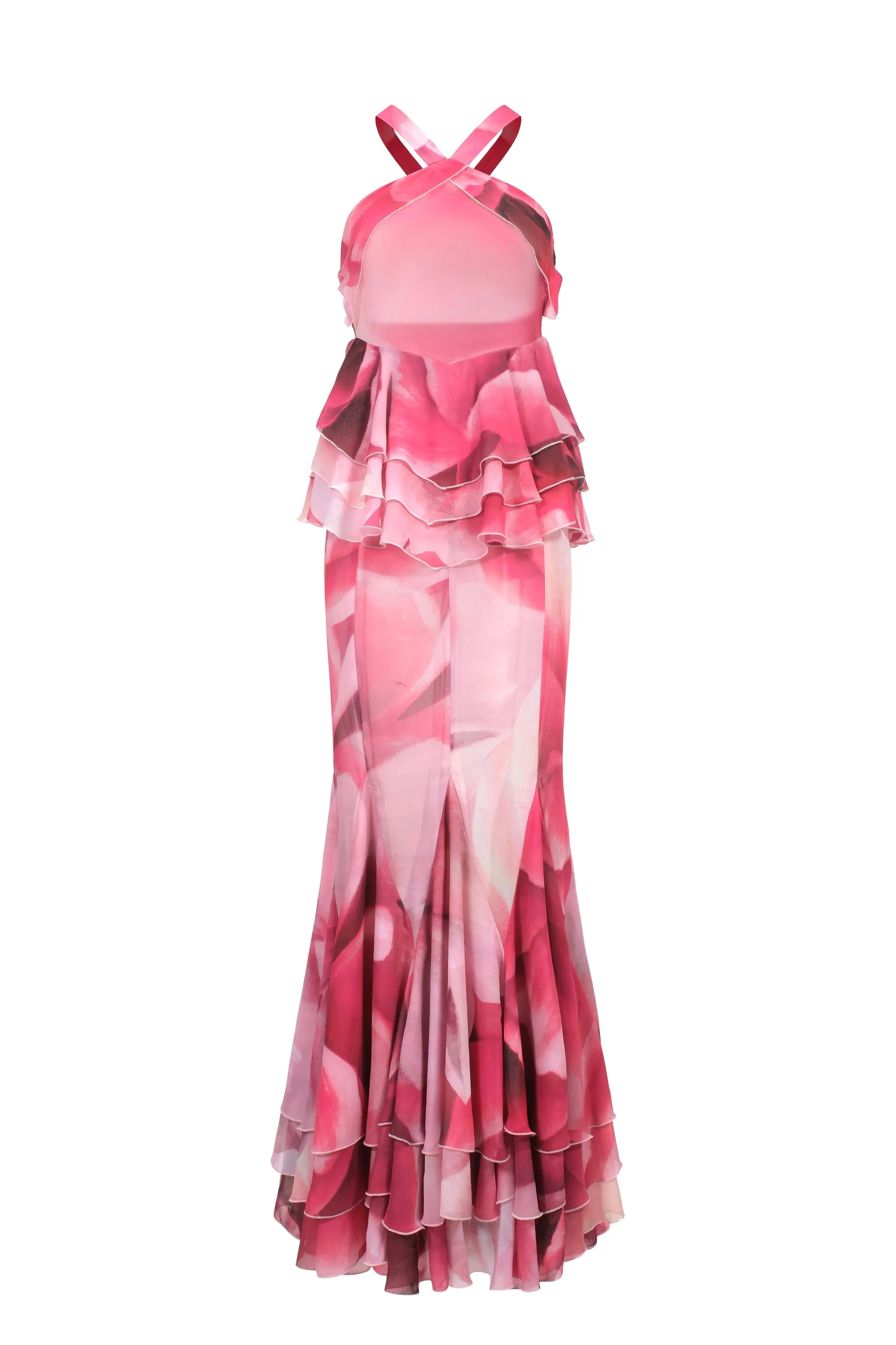 Long ruffled dress - floral print sold by Pheme Paris product image thumbnail 2