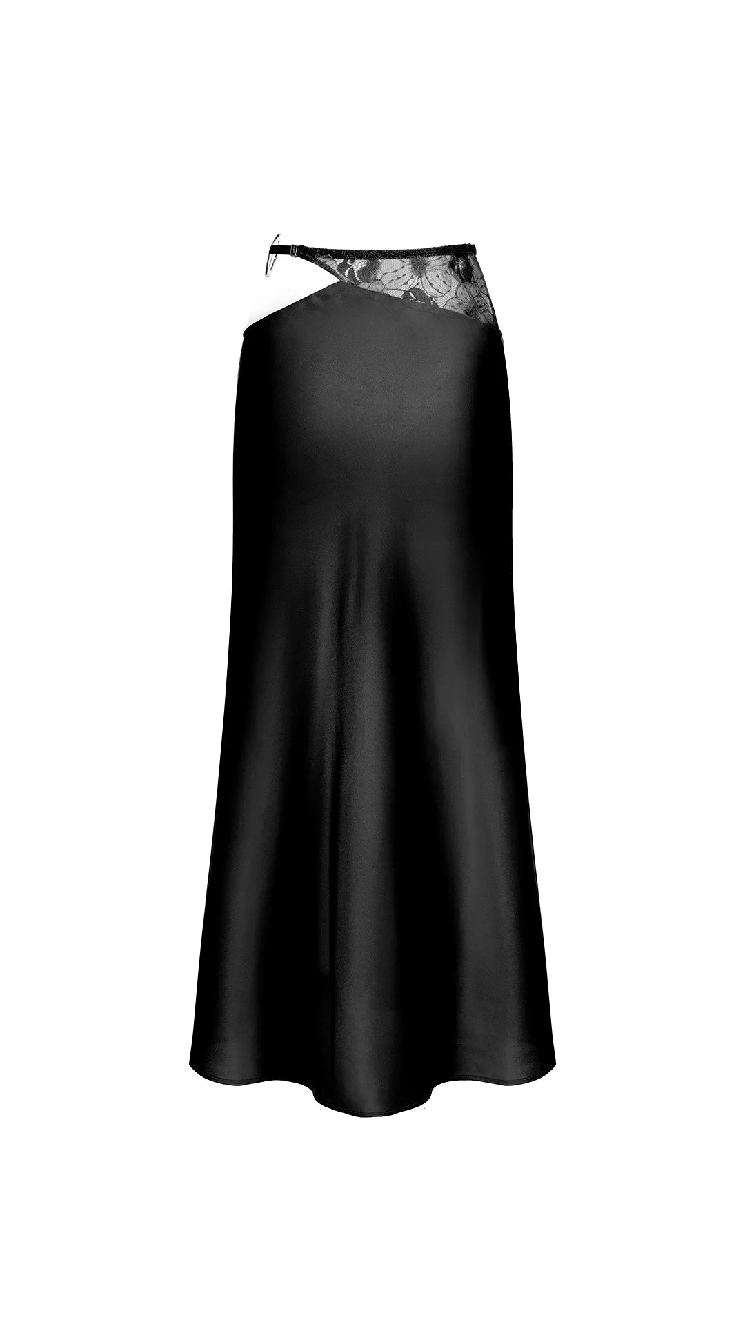 Cut-out skirt with lace – black sold by Pheme Paris product image thumbnail 3