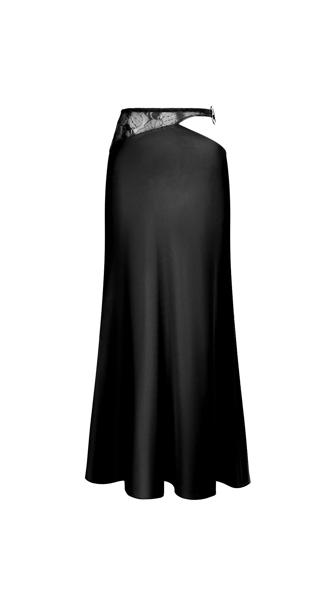 Cut-out skirt with lace – black sold by Pheme Paris product image thumbnail 2