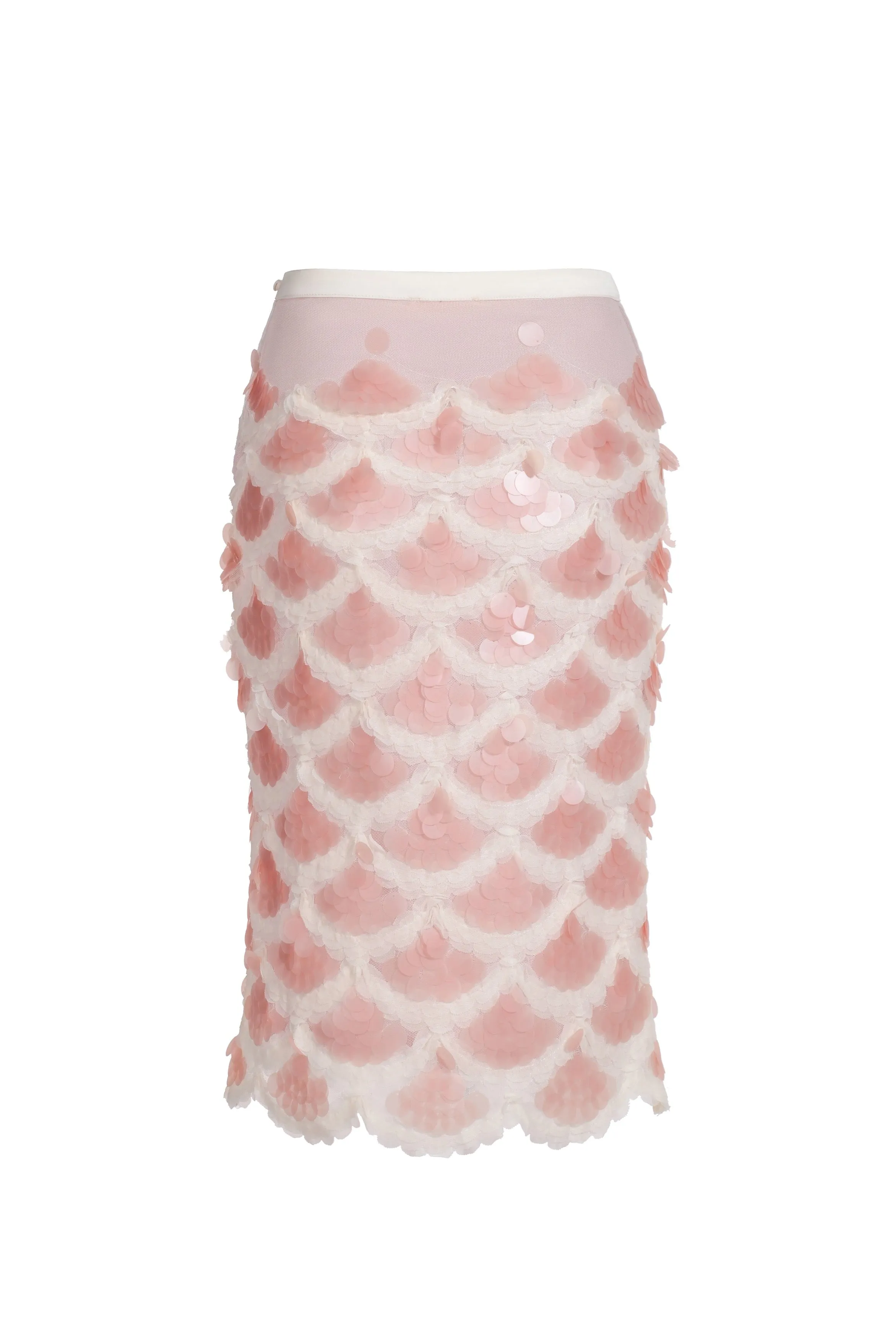 Mermaid sequin midi skirt – pink sold by Pheme Paris product image thumbnail 3