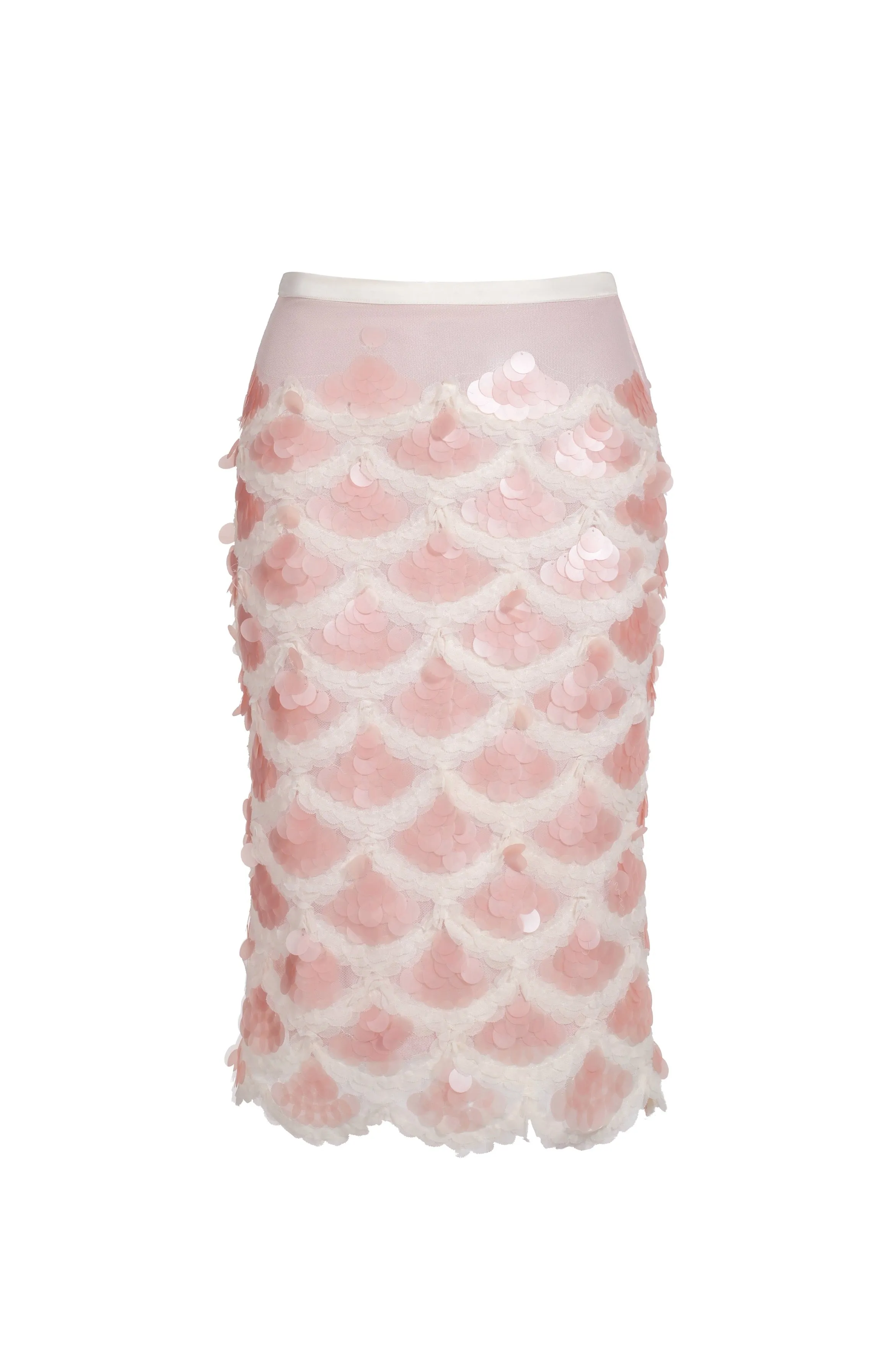 Mermaid sequin midi skirt – pink sold by Pheme Paris product image thumbnail 2