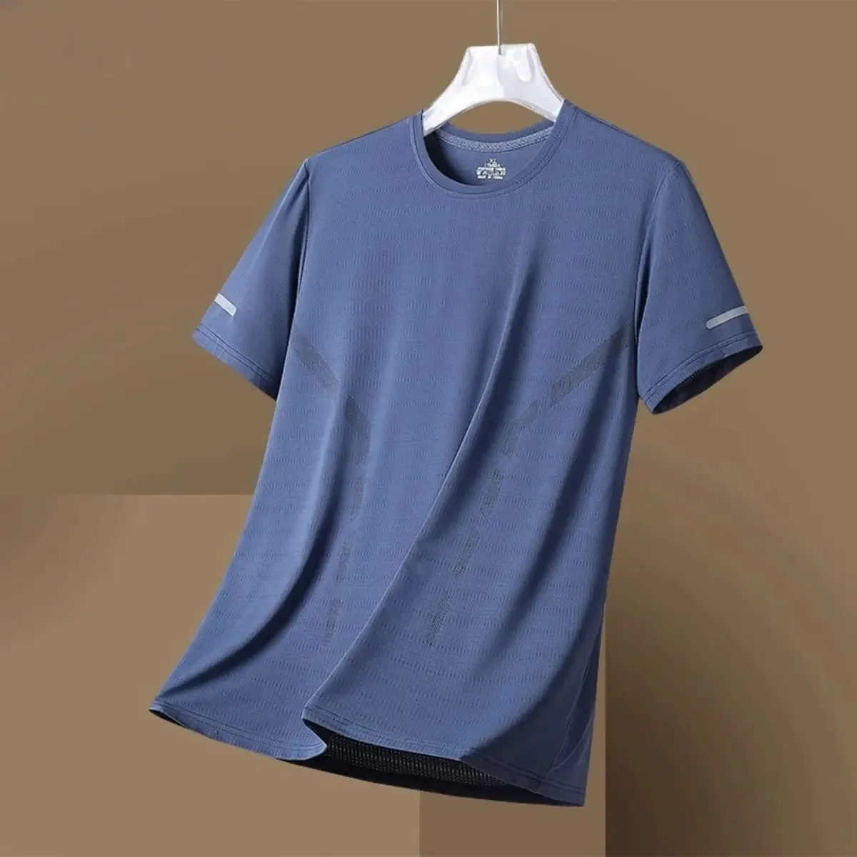 Men's Sports Short-sleeved Summer Quick-Drying T-shirt sold by Polyalien