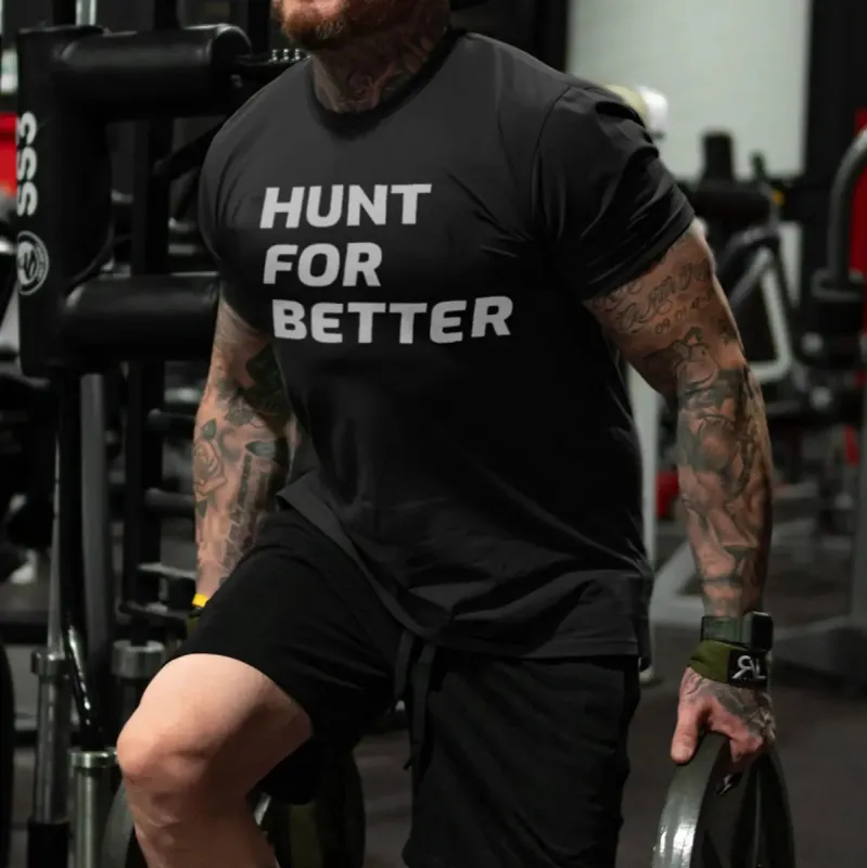 Hunt For Better Printed Men's T-shirt sold by Polyalien