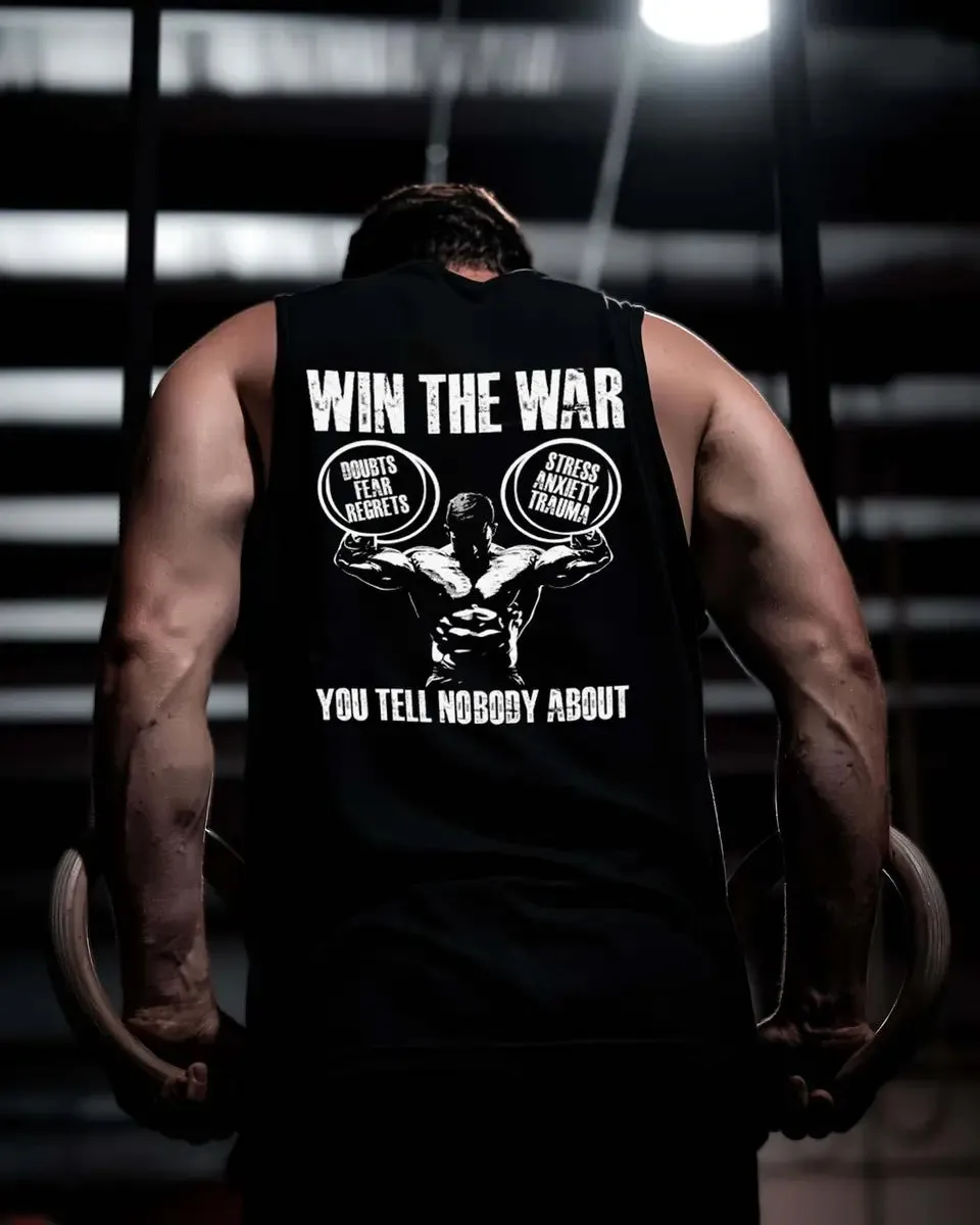 Win The War You Tell Nobody About Printed Men's Vest sold by Polyalien product image thumbnail 2