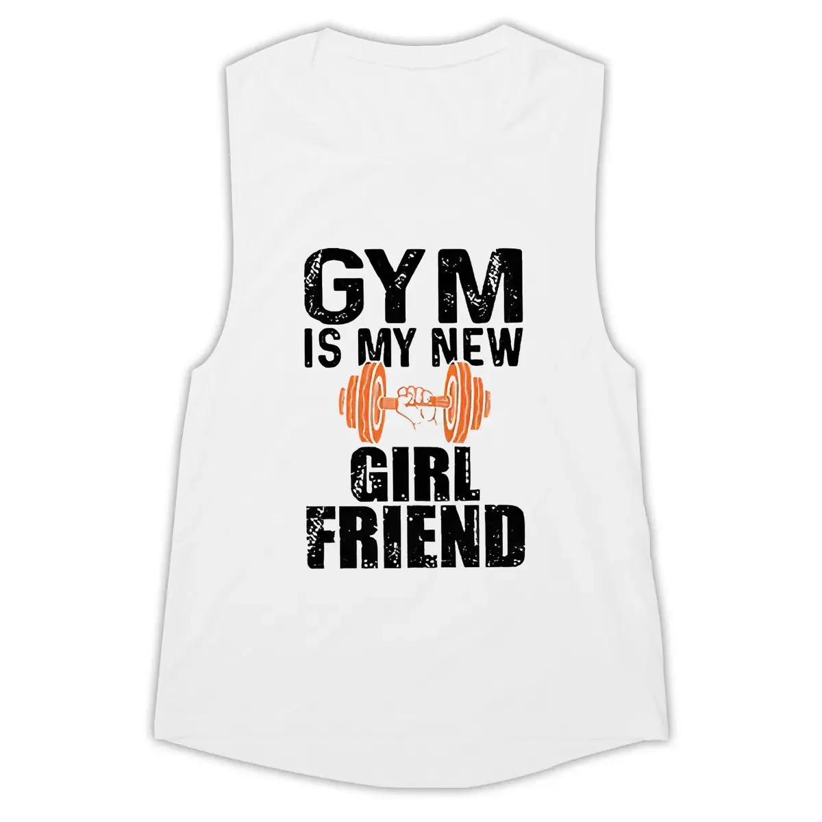 Gym Is My New Girl Friend Print Women's Vest sold by Polyalien product image thumbnail 3