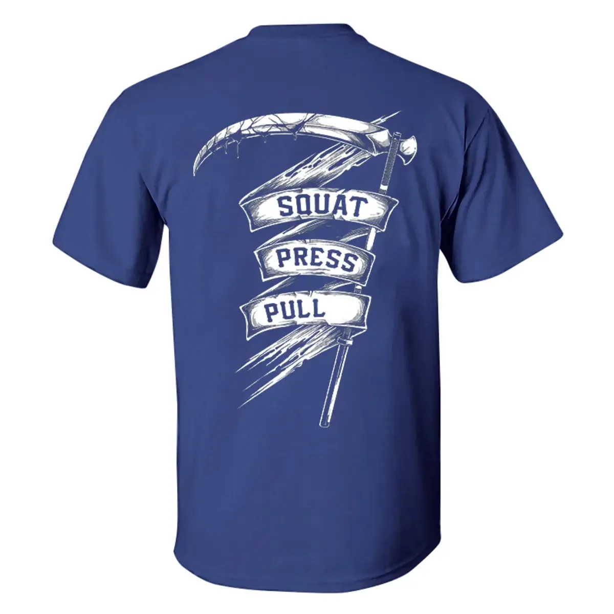 Squat Press Pull Printed Men's T-shirt sold by Polyalien