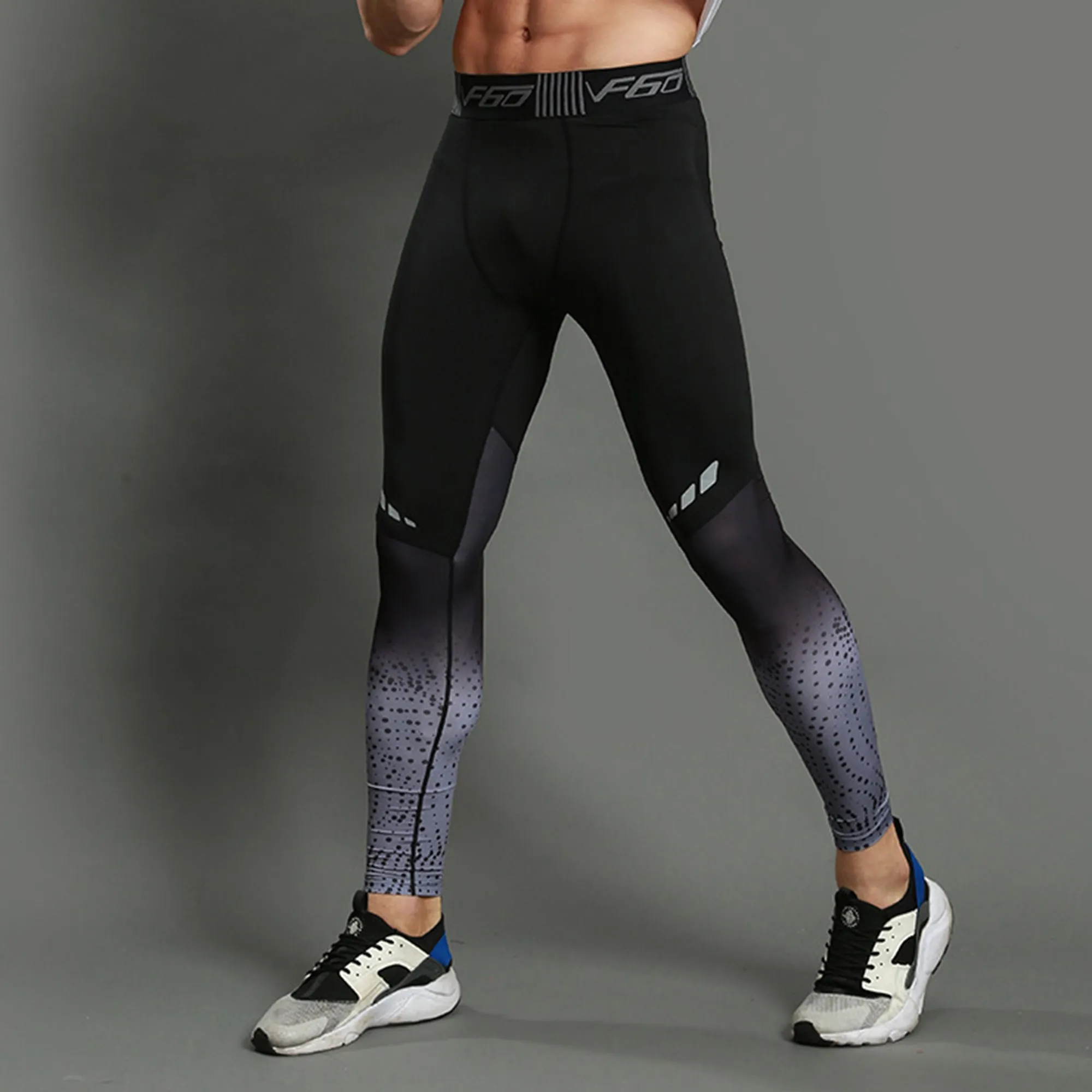 Fitness Sports Bottoms High Elastic Men's Leggings sold by Polyalien product image thumbnail 3