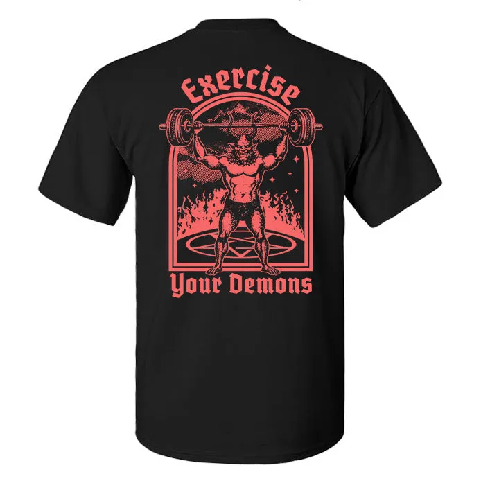 Exercise Your Demons Printed Men's T-shirt sold by Polyalien