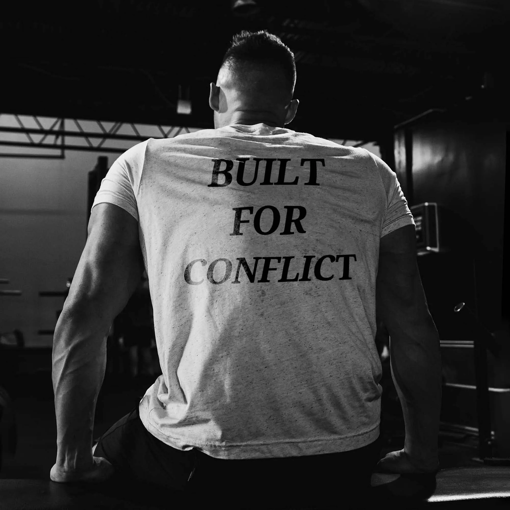 Built For Conflict Printed Men's T-shirt sold by Polyalien product image thumbnail 2