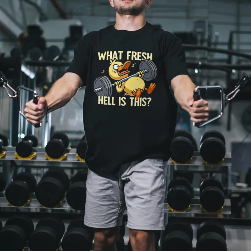 What Fresh Hell Is This? Printed Men's T-Shirt made by Polyalien
