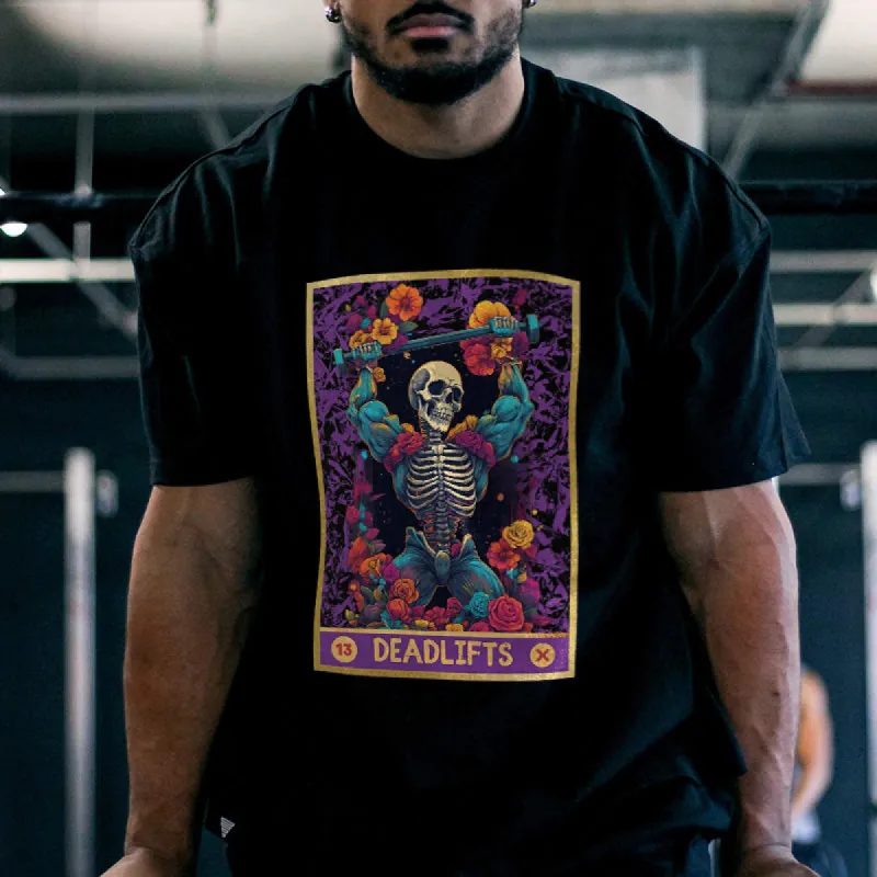 DeadLifts Printed Men's Fitness T-shirt sold by Polyalien
