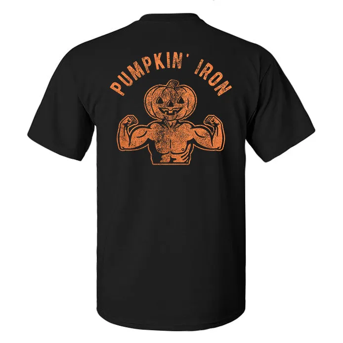 Pumpkin' Iron Printed Men's T-shirt sold by Polyalien product image thumbnail 2