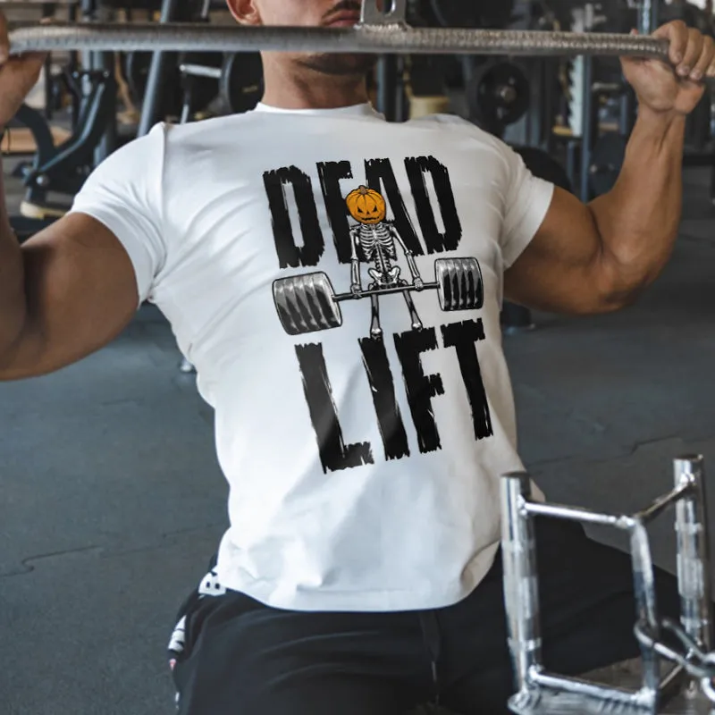 Dead Lift Printed Men's T-shirt sold by Polyalien