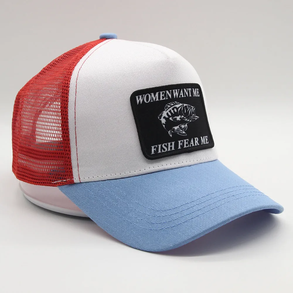 Casual Women Want Me Fish Fear Me Baseball Cap sold by Polyalien