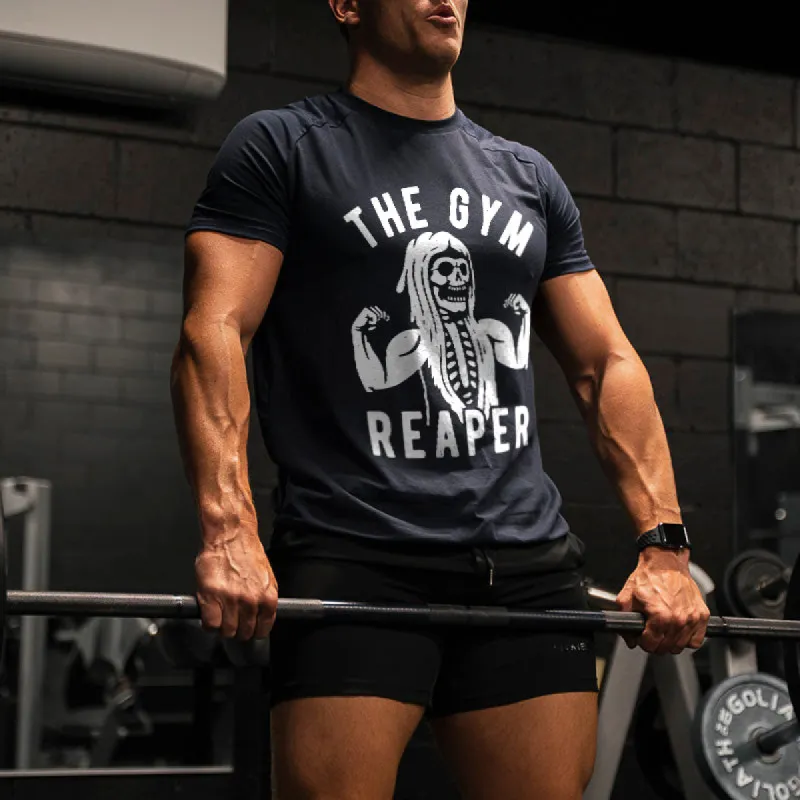 The Gym Reaper Printed Men's T-shirt sold by Polyalien