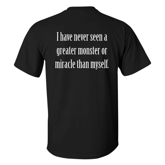 I Have Never Seen A Greater Monster Or Miracle Than Myself Printed Men's T-shirt sold by Polyalien product image thumbnail 2