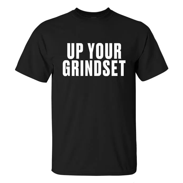 Up Your Grindset Printed Men's T-shirt sold by Polyalien product image thumbnail 2