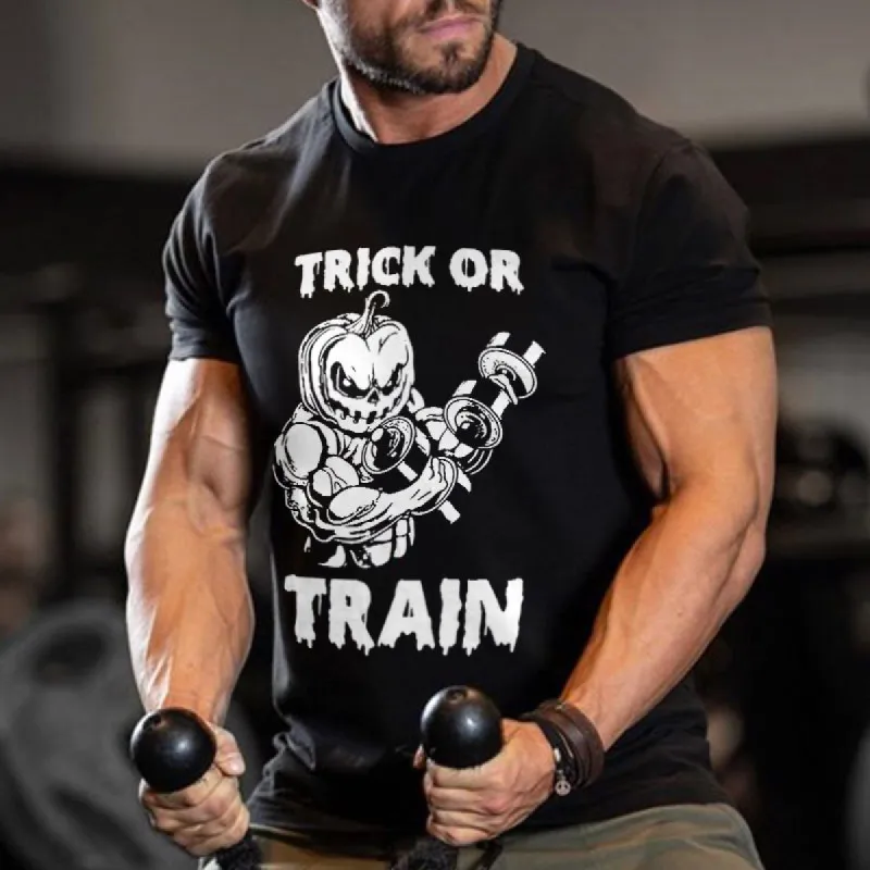 Trick Or Train Printed Men's T-shirt sold by Polyalien