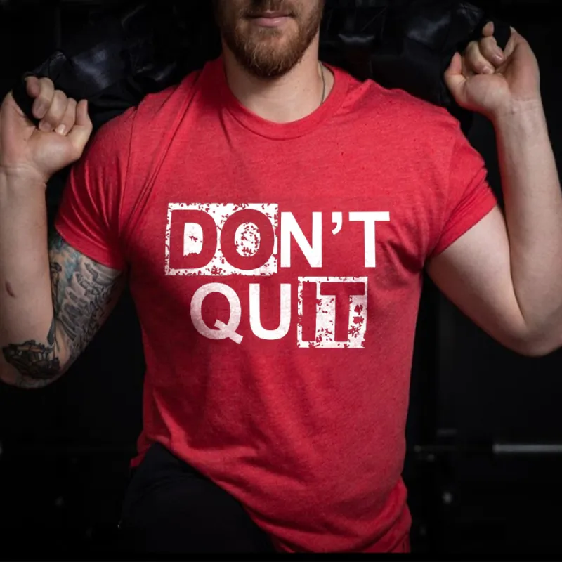 Don't Quit Printed Men's T-shirt sold by Polyalien