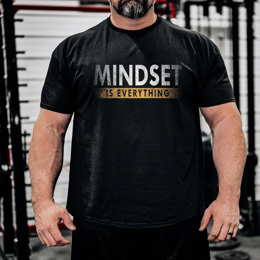 Mindset Is Everything Printed Men's T-shirt sold by Polyalien