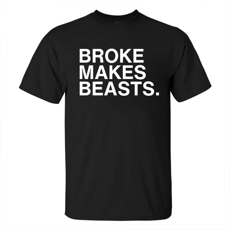 Broke Makes Beasts Printed Men's T-shirt sold by Polyalien product image thumbnail 2
