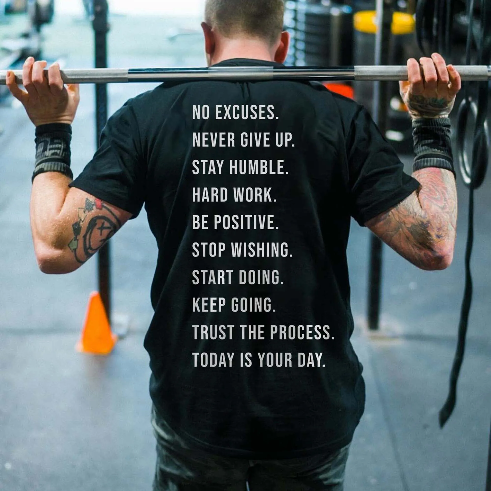 No Excuses Printed Men's T-shirt sold by Polyalien