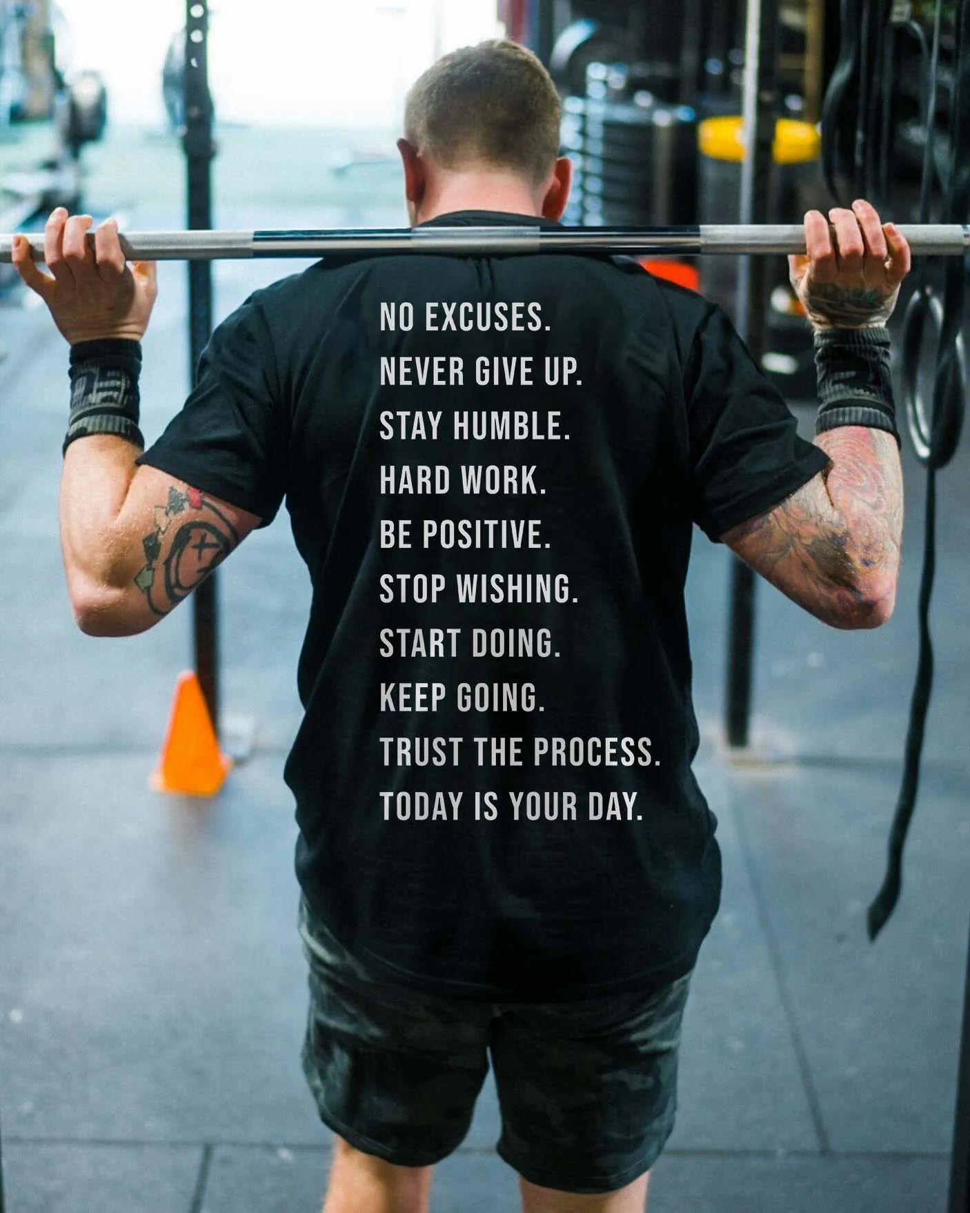 No Excuses Printed Men's T-shirt sold by Polyalien product image thumbnail 2