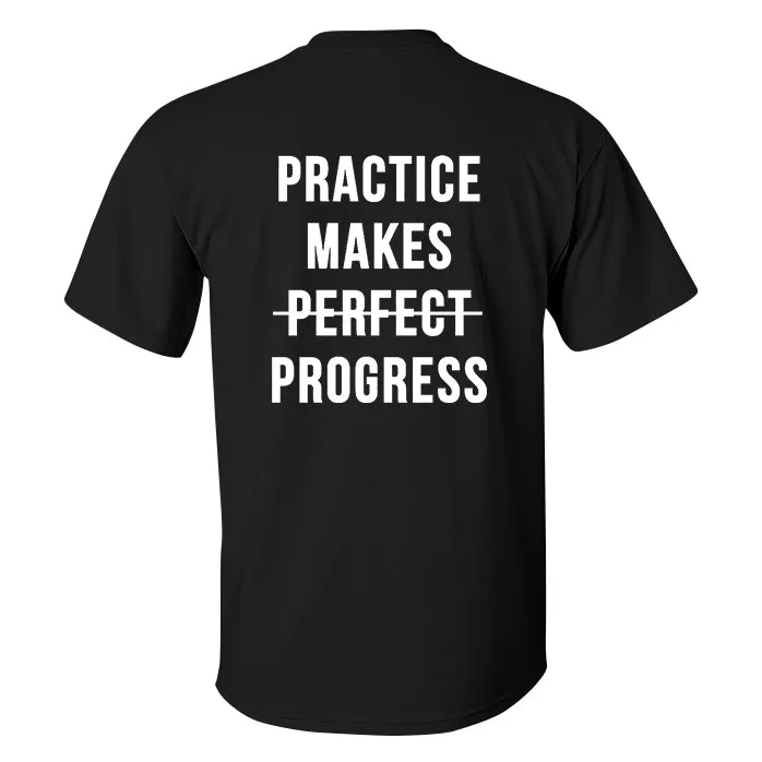 Practice Makes Progress Printed Men's T-shirt sold by Polyalien product image thumbnail 2