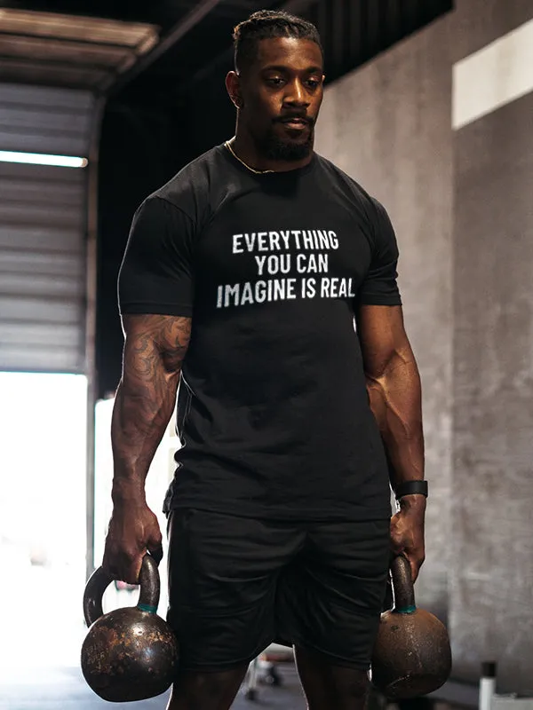Everything You Can Imagine Is Real Printed Men's T-shirt sold by Polyalien