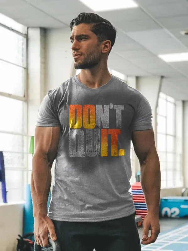 Don't Quit Printed Men's T-shirt sold by Polyalien