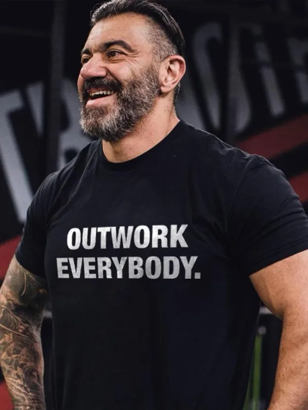 Outwork Everybody Printed Men's T-shirt sold by Polyalien