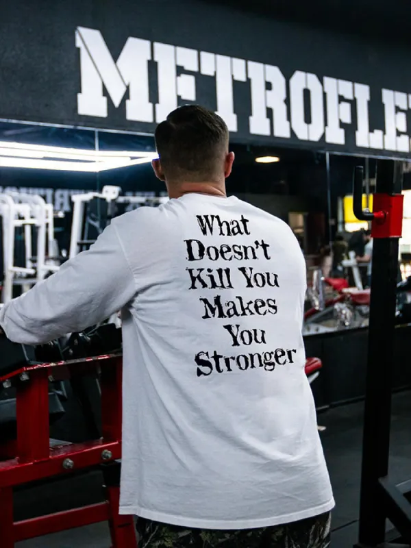 What Doesn't Kill You Makes You Stronger Printed Men's T-shirt made by Polyalien