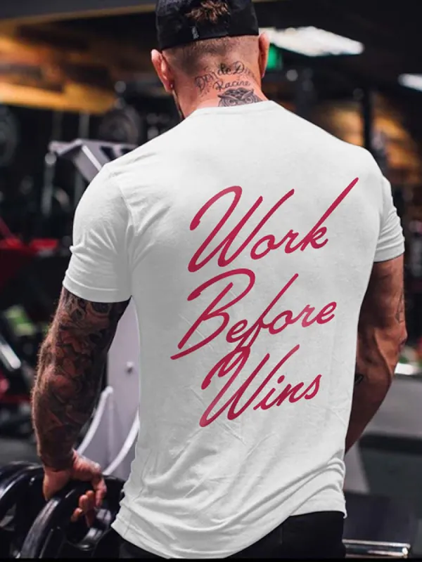 Work Befort Wins Printed Men's T-shirt sold by Polyalien
