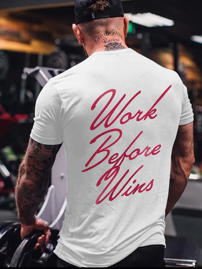 Work Befort Wins Printed Men's T-shirt sold by Polyalien