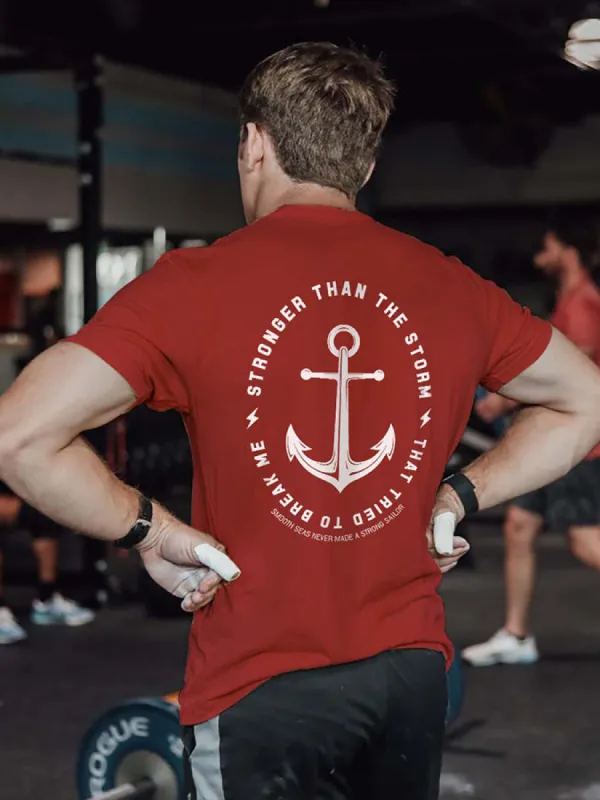 Stronger Than The Storm Printed Men's T-shirt sold by Polyalien