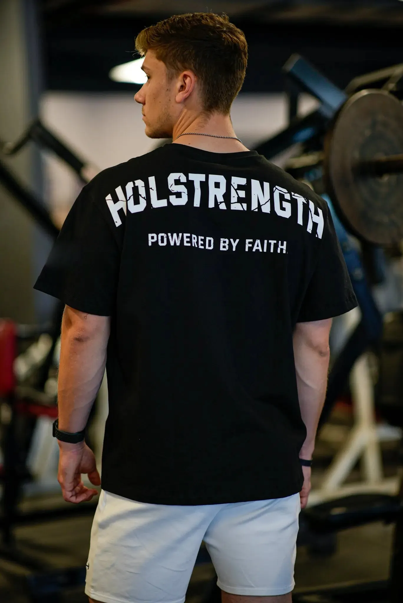 Powered By Faith Printed Men's T-shirt sold by Polyalien product image thumbnail 2