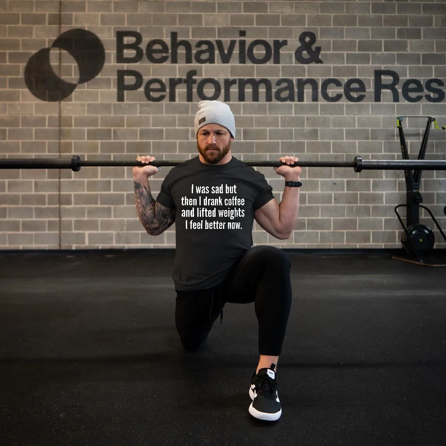 I Was Sad But Then I Drank Coffee Men's T-shirt sold by Polyalien product image thumbnail 2