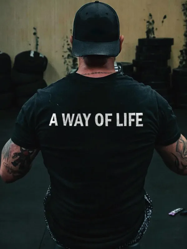 A Way Of Life Printed Men's T-shirt sold by Polyalien