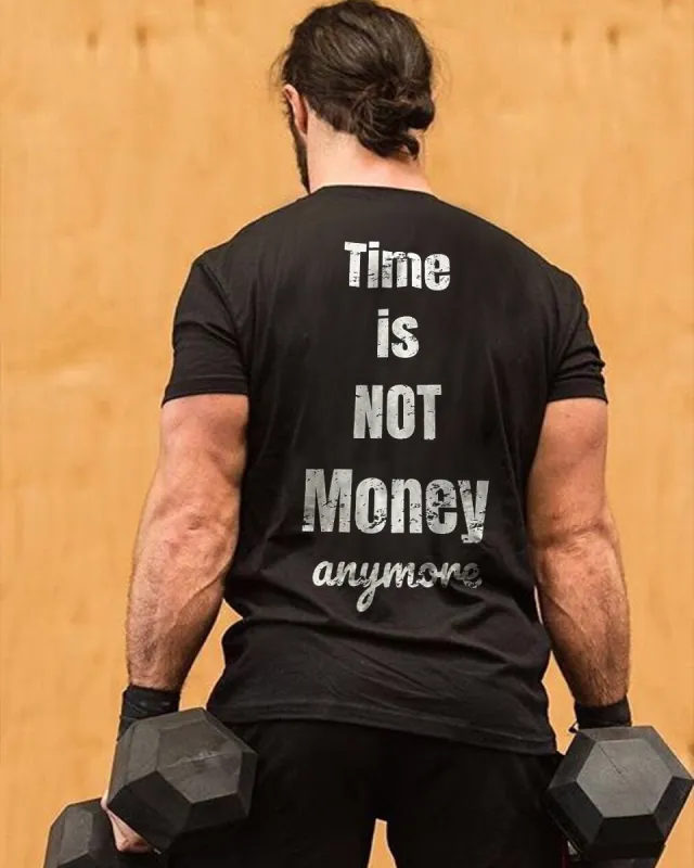 Time Is Not Money Anymore Printed Men's T-shirt sold by Polyalien