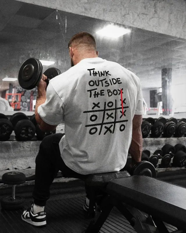 Think Outside The Box Printed Men's T-shirt sold by Polyalien