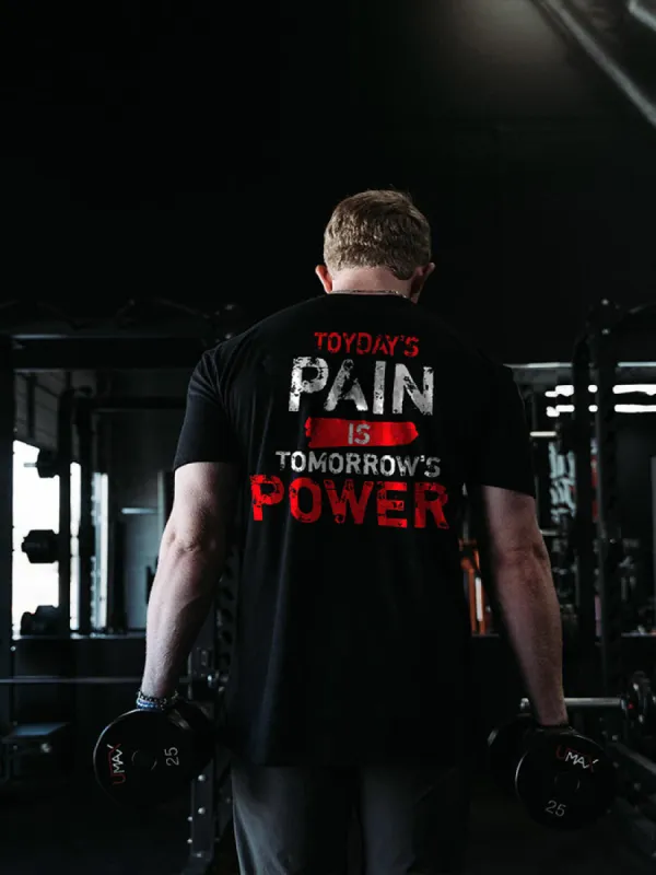 Today's Pain Is Tomorrow's Power Printed Men's T-shirt sold by Polyalien