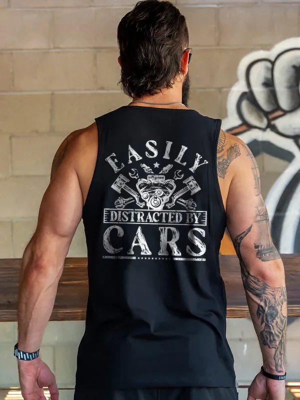 Easily Distracted By Cars Men's Vest sold by Polyalien