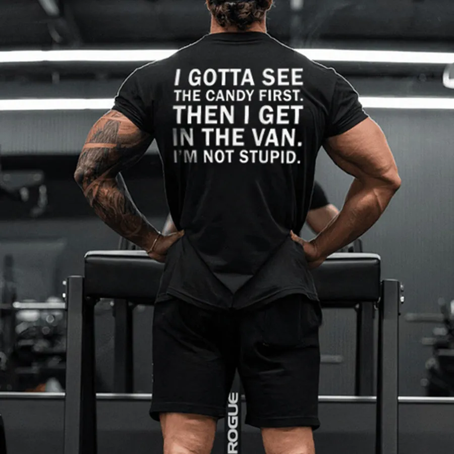 I Gotta See The Candy First Printed Men's T-shirt sold by Polyalien product image thumbnail 4