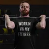 Workin' On My Fitness Printed Men's T-shirt sold by Polyalien