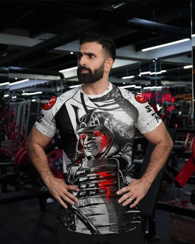 Vintage Samurai Printed Men's T-shirt sold by Polyalien