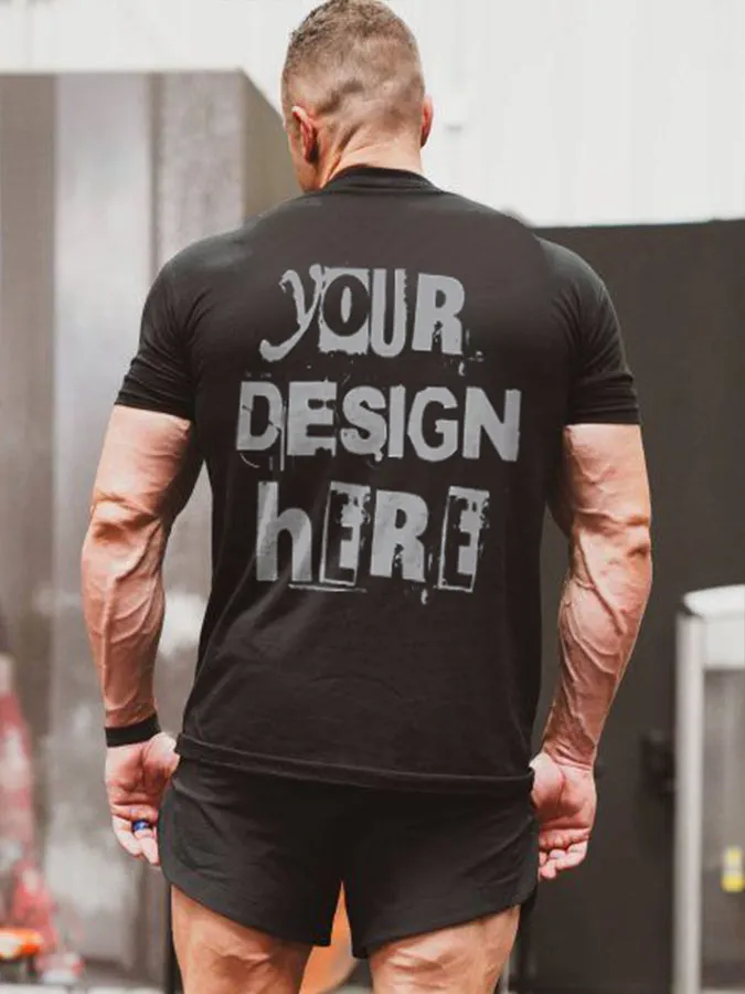 Your Design Here Printed Men's T-shirt sold by Polyalien product image thumbnail 2