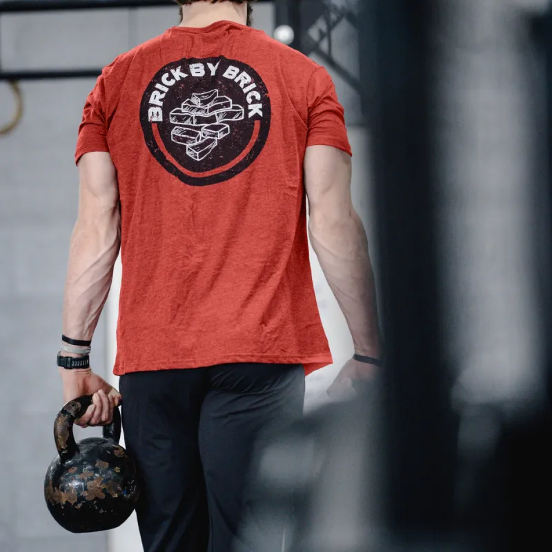 Brick By Brick Printed Men's T-shirt made by Polyalien
